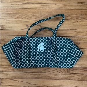 MSU Vera Bradley duffel bag